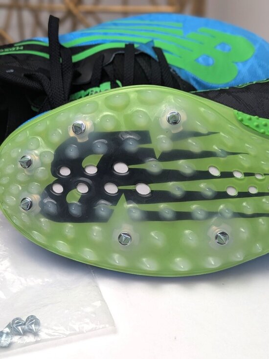 New Balance MD500 Blue Black Green Track Spikes Size 12 MMD500F NWOB main image 9